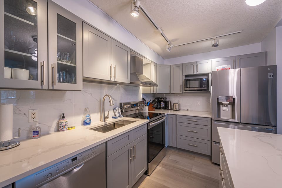 Family Apartment | Private kitchen | Full-size fridge, microwave, oven, dishwasher