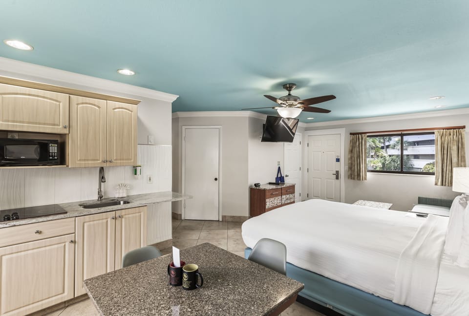 Deluxe Suite, 1 King Bed with Sofa bed (Efficiency) | In-room safe, blackout drapes, iron/ironing board, cribs (free)