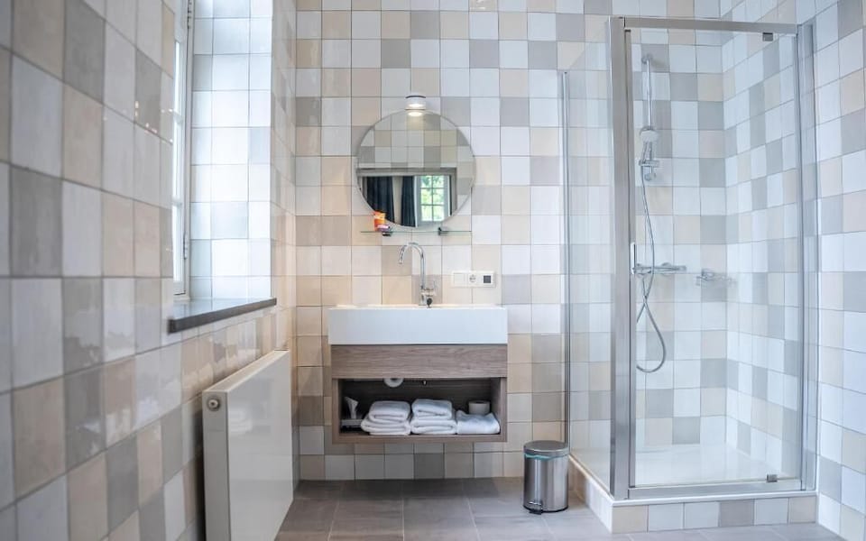 Deluxe Double Room | Bathroom | Shower, hair dryer, towels, soap