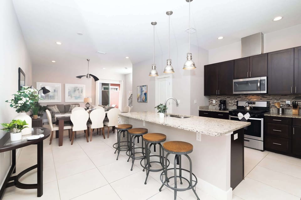 Townhome, Multiple Beds, Patio (Sunrise in Kissimmee) | Private kitchen | Coffee/tea maker, fridge, microwave, oven