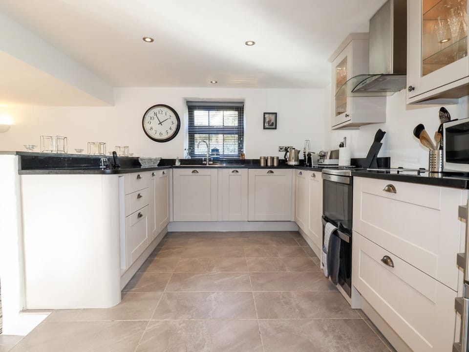 Fridge, dishwasher, electric kettle, toaster