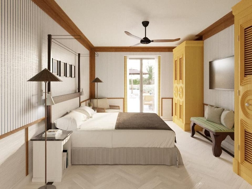 Junior Suite, 1 King Bed, Terrace | Premium bedding, minibar, in-room safe, individually decorated