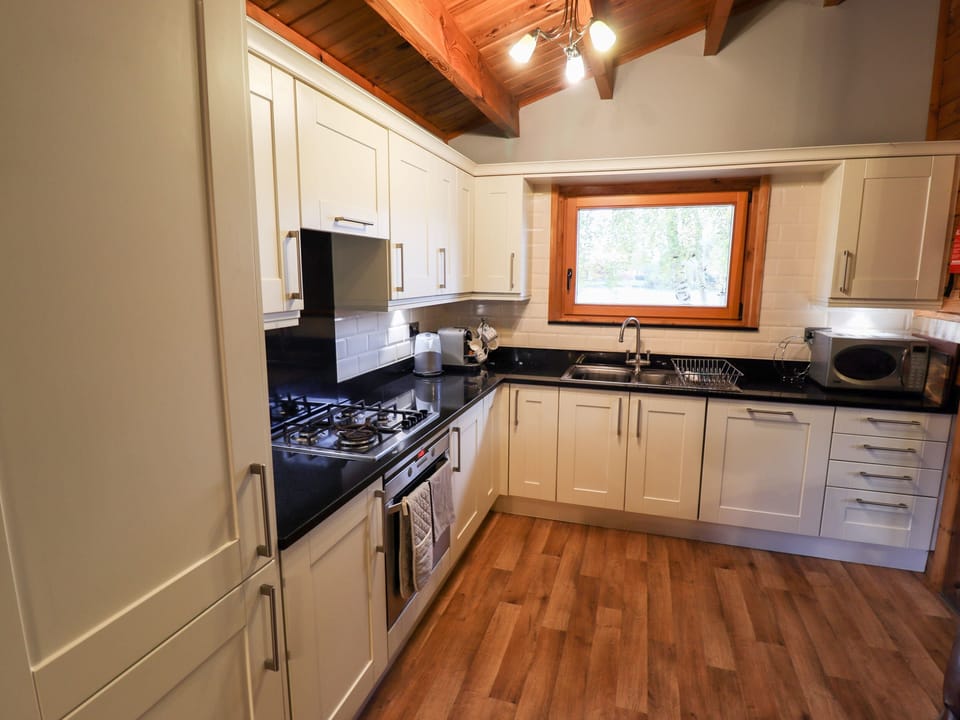 Fridge, dishwasher, electric kettle, toaster