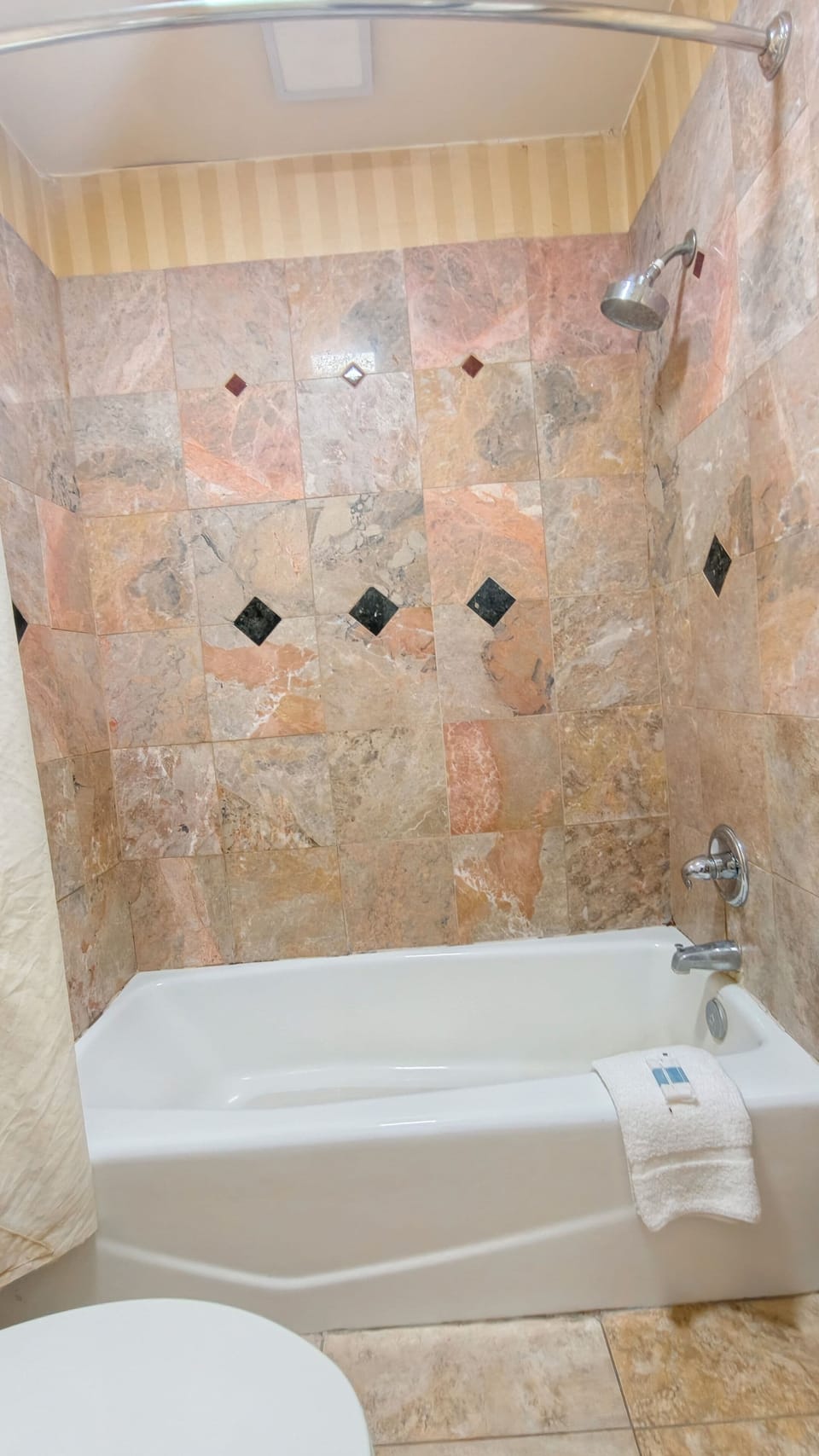 Free toiletries, hair dryer, towels