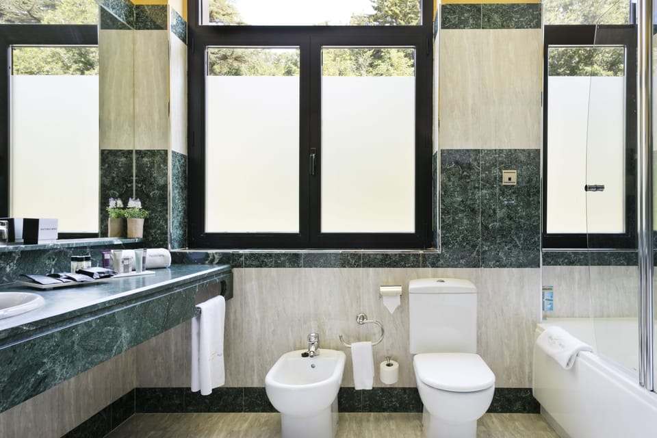 Junior Suite | Bathroom | Bathtub, designer toiletries, hair dryer, bidet