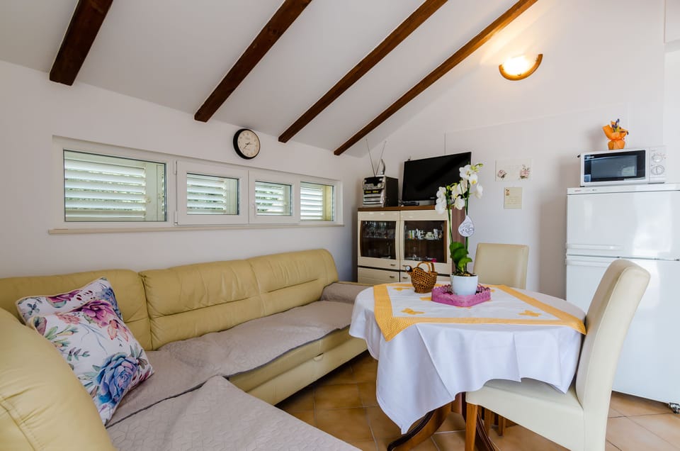 Apartment (One-Bedroom Apartment with Terrace an) | Living room | TV