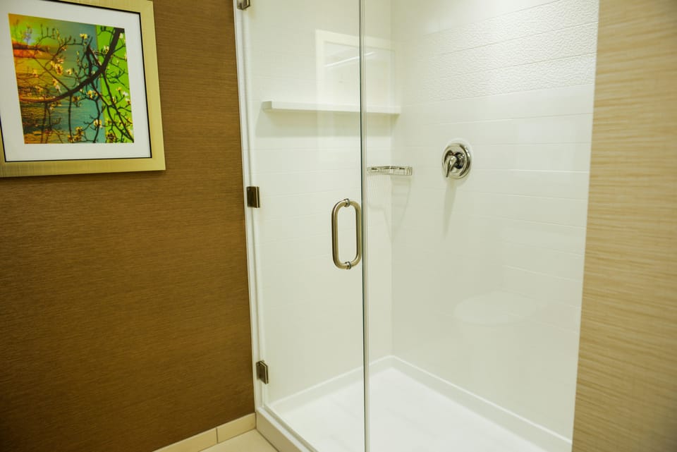 Free toiletries, hair dryer, towels