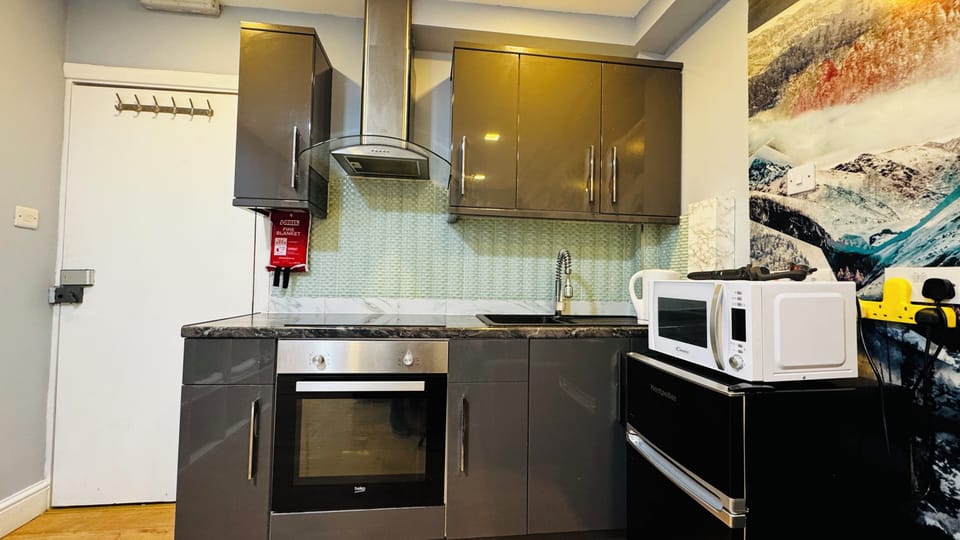 Deluxe Studio Suite | Private kitchen | Coffee/tea maker, electric kettle