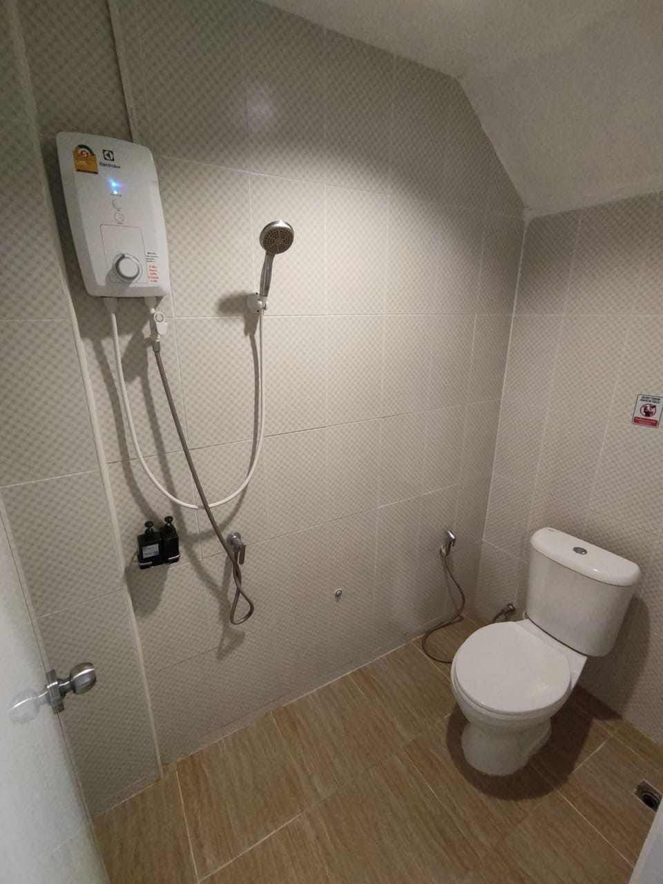 Superior Studio | Bathroom | Shower, hair dryer, towels, soap