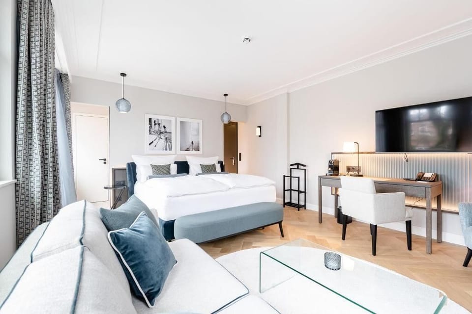 In-room safe, blackout drapes, soundproofing, free WiFi