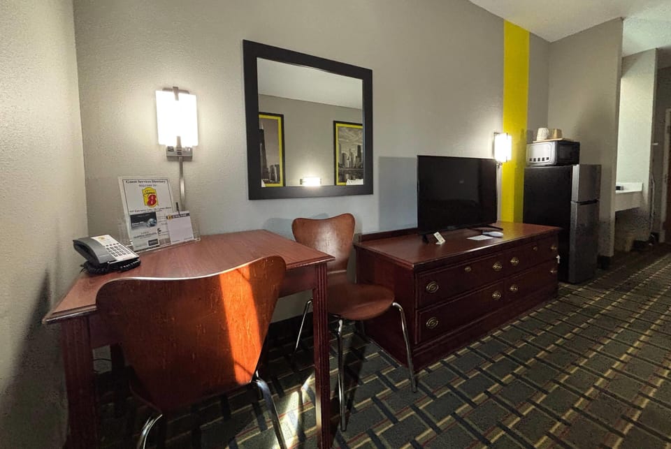 Room, 2 Queen Beds, Non Smoking | Desk, blackout drapes, iron/ironing board, free cribs/infant beds