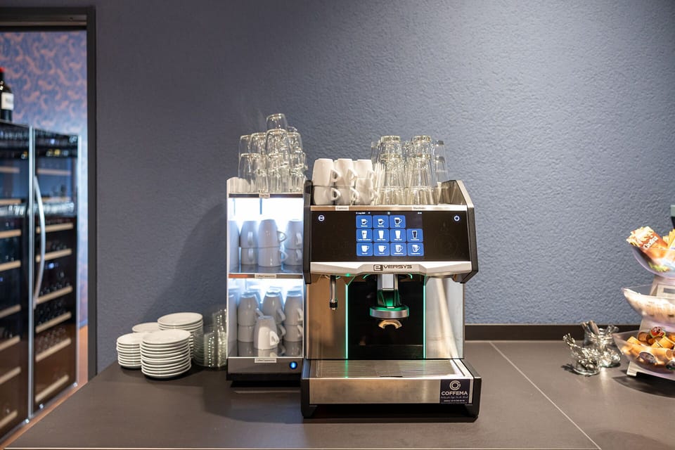 Daily self-serve breakfast for a fee