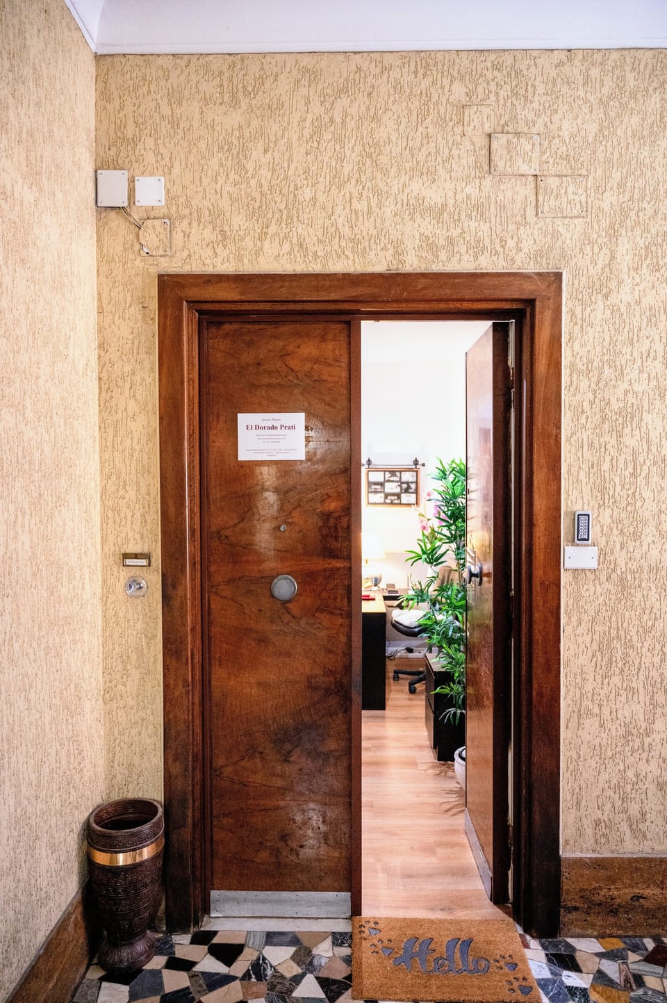 Interior entrance