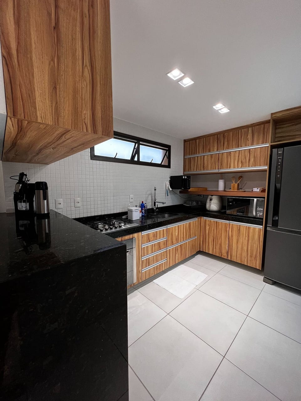 Apartment | Private kitchen | Full-size fridge, microwave, oven, stovetop