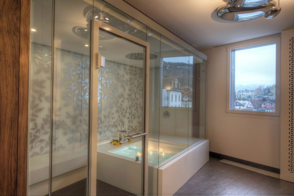 Sauna, hot tub, body treatments, aromatherapy, hot stone massages