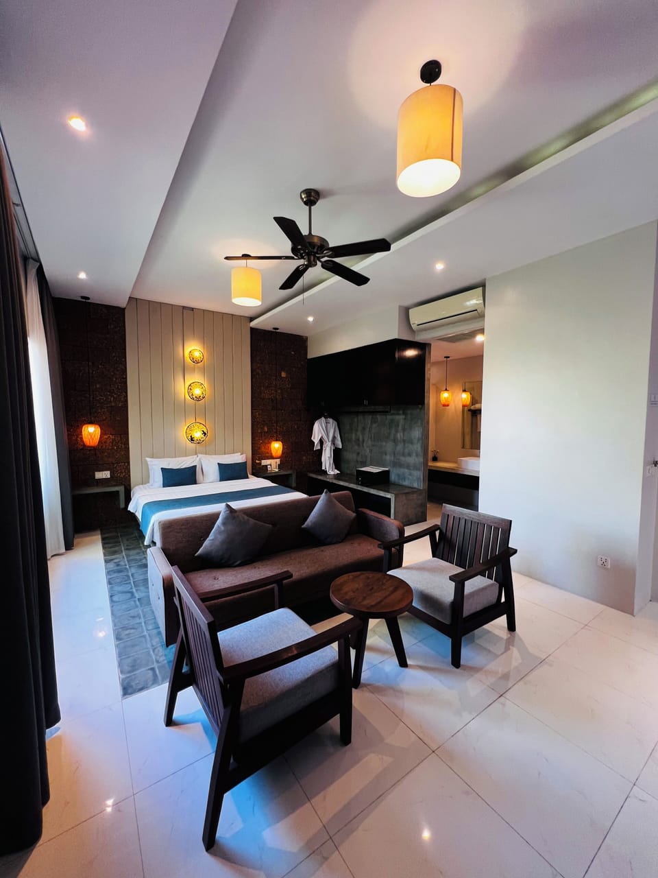 Junior Suite with Private Pool | Hypo-allergenic bedding, minibar, in-room safe, individually decorated