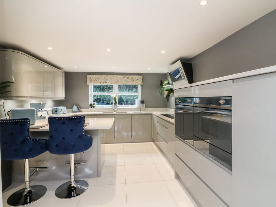 Fridge, dishwasher, electric kettle, toaster