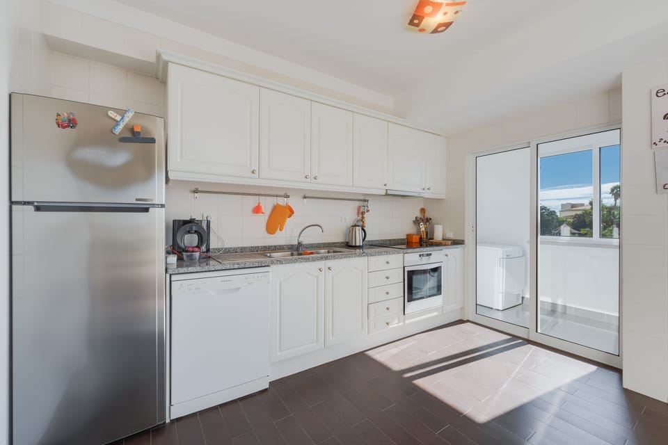 Panoramic Apartment | Private kitchen | Full-size fridge, microwave, oven, stovetop