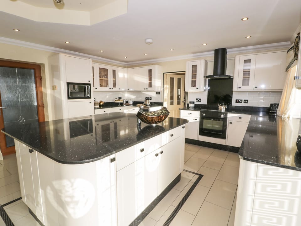 Fridge, dishwasher, electric kettle, toaster