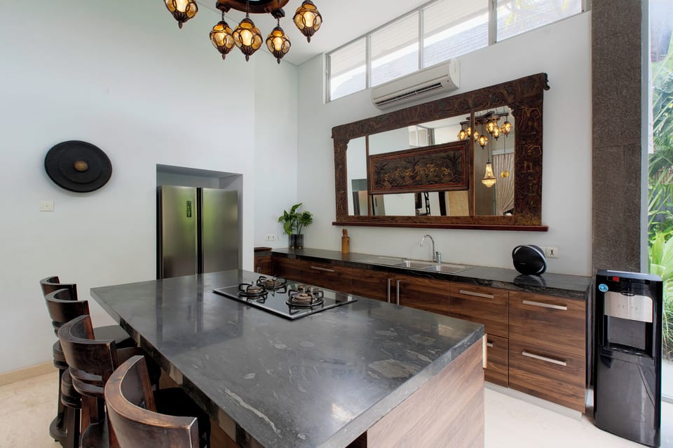 Luxury Villa | Private kitchen | Fridge, microwave, oven, dishwasher