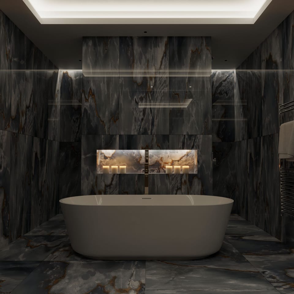 Creoch Family Suite | Bathroom | Combined shower/tub, designer toiletries, hair dryer, towels