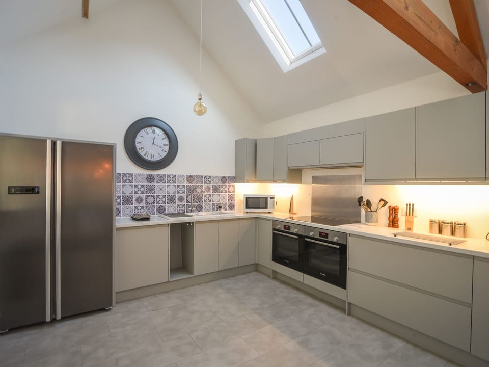 Fridge, dishwasher, electric kettle, toaster