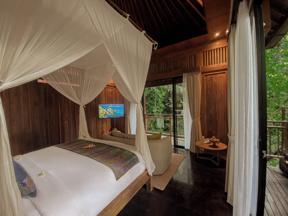 Luxury Villa, 1 Bedroom, River View | Egyptian cotton sheets, premium bedding, memory foam beds, minibar