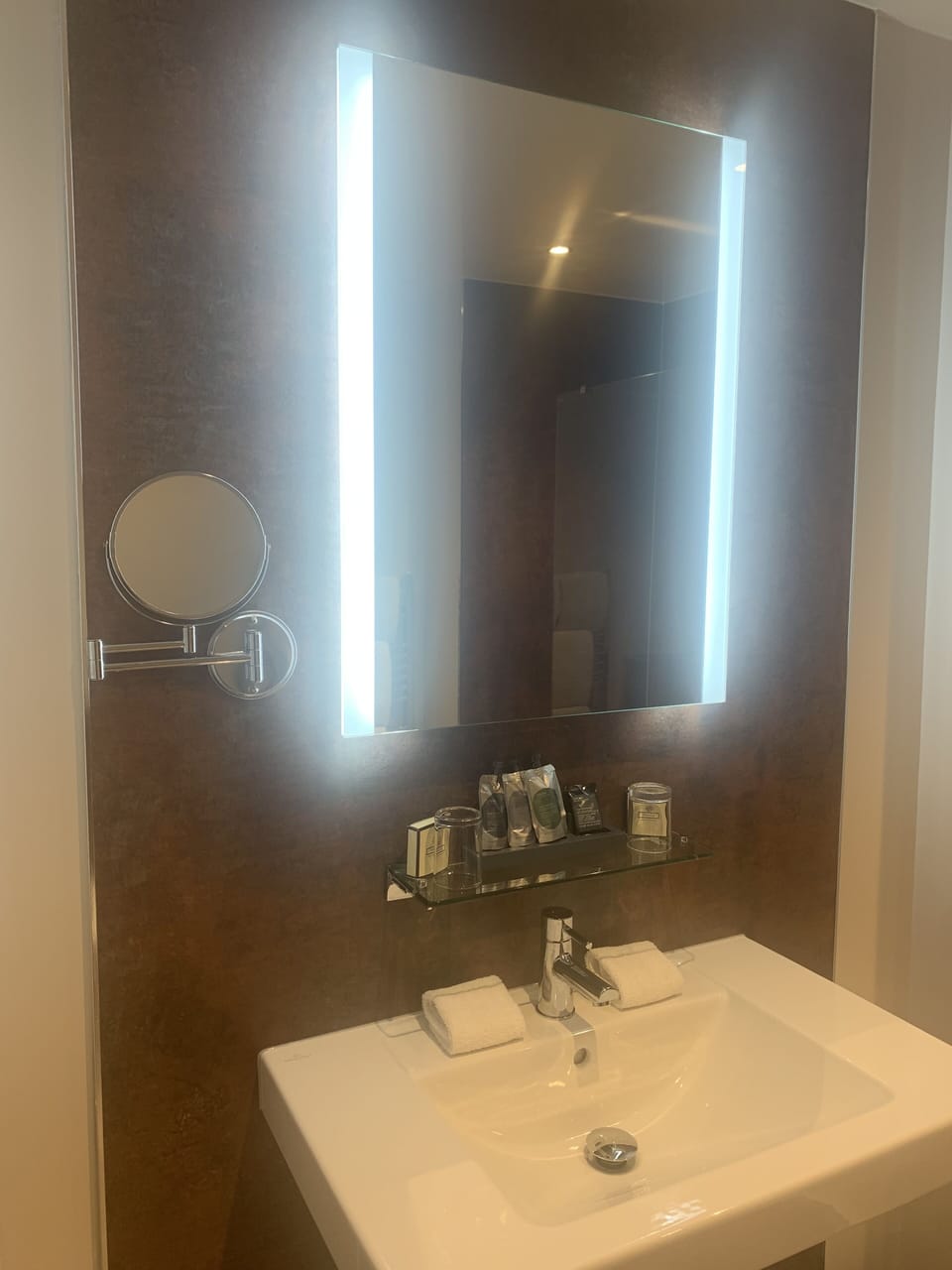 Free toiletries, hair dryer, towels