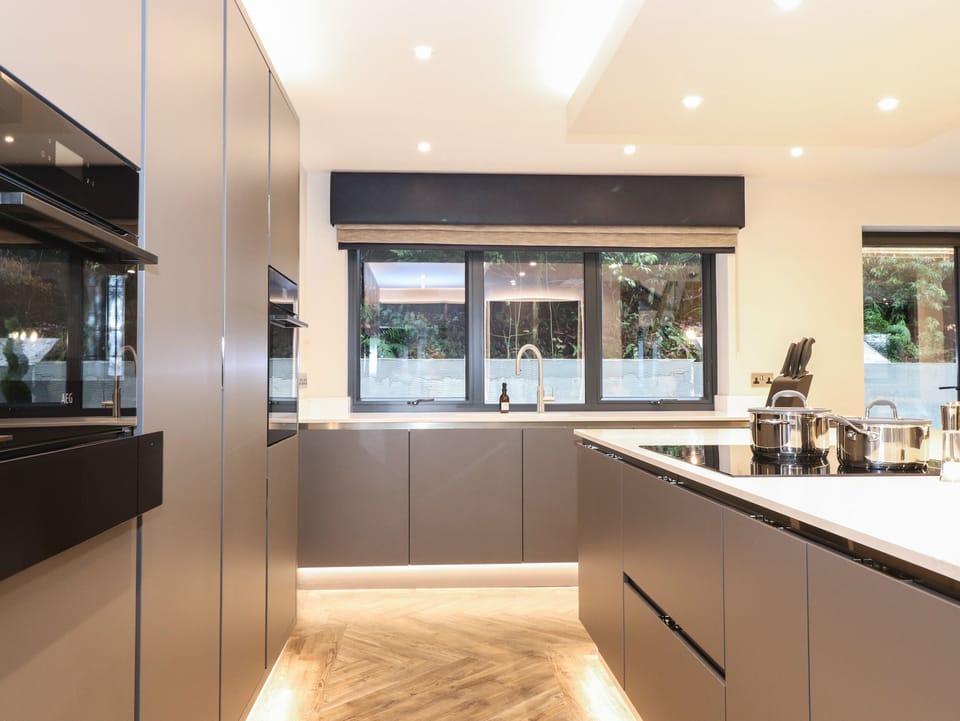 Fridge, dishwasher, electric kettle, toaster