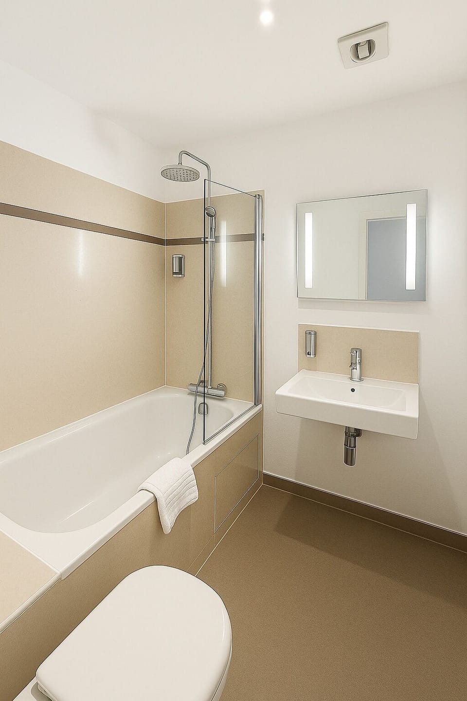 Free toiletries, hair dryer, towels