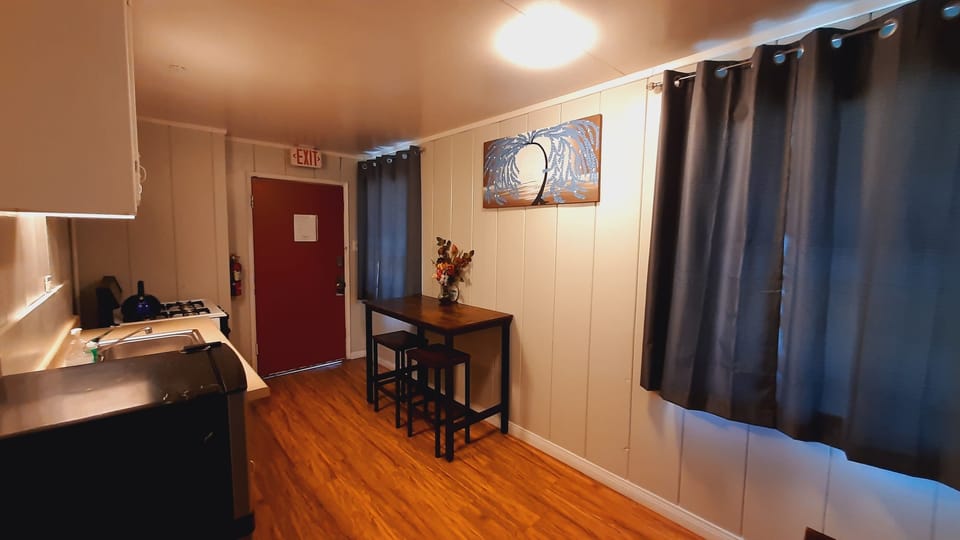 # 3 Rustic One Bedroom with Private Kitchen | Private kitchen | Microwave, coffee/tea maker