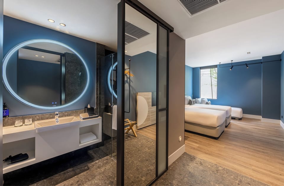 Superior Triple Room | Bathroom | Shower, hair dryer, towels, soap