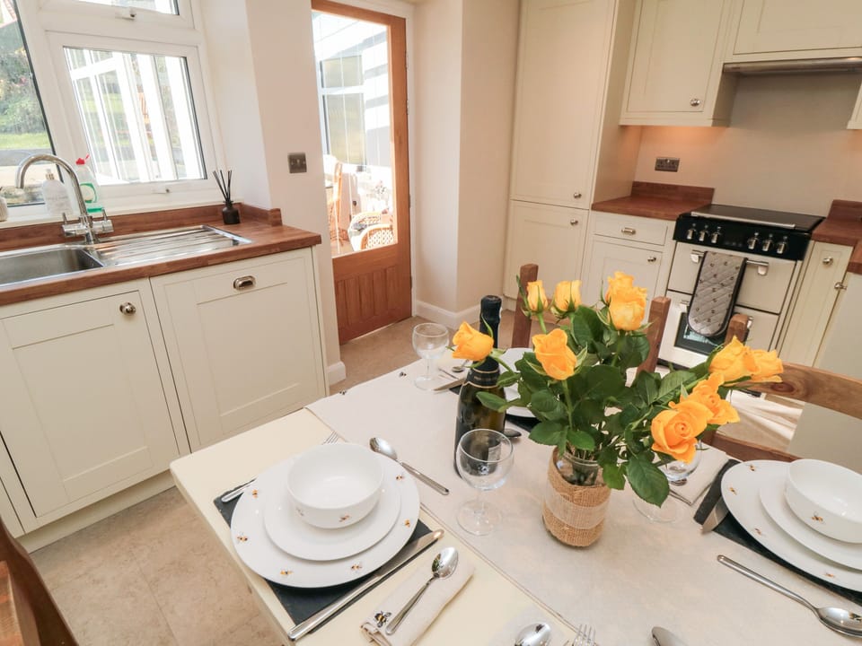 Fridge, dishwasher, electric kettle, toaster