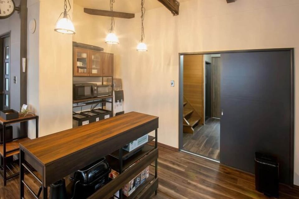 Villa | Private kitchen | Full-size fridge, microwave, stovetop, electric kettle