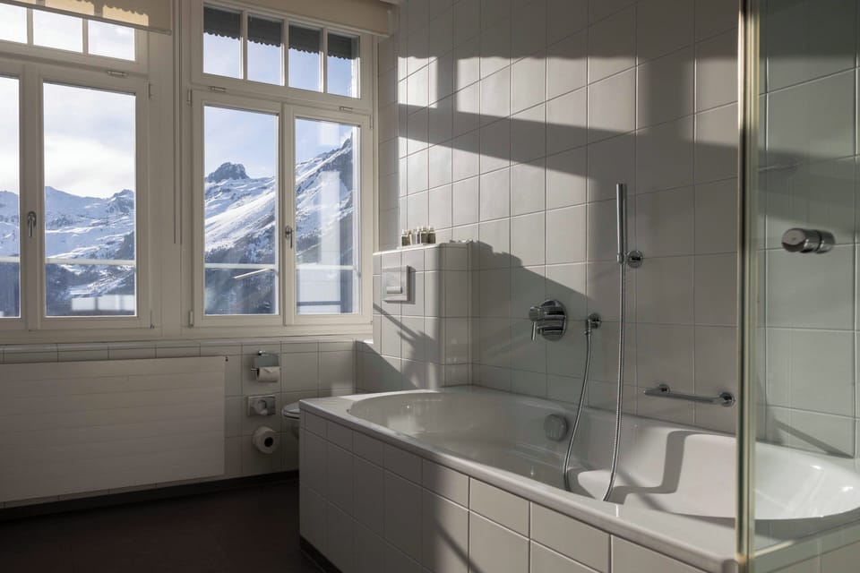 Superior Double Room | Bathroom | Designer toiletries, hair dryer, bathrobes, slippers