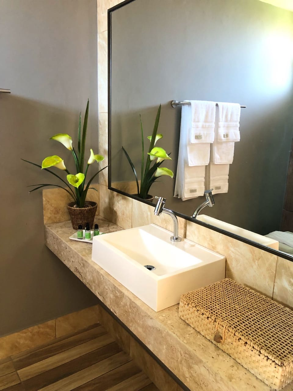Deluxe Double Room, Pool View | Bathroom | Hydromassage showerhead, free toiletries, hair dryer, towels