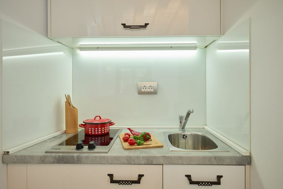 City Studio, 1 Bedroom | Private kitchen | Mini-fridge, stovetop, electric kettle, cookware/dishes/utensils
