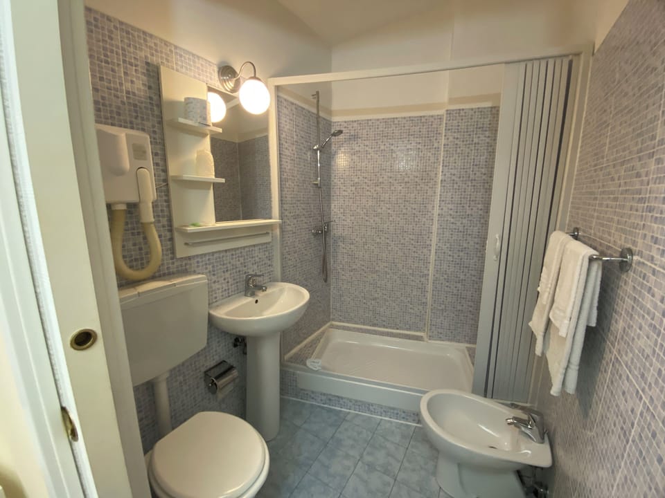 Double Room | Bathroom | Shower, free toiletries, hair dryer, bidet