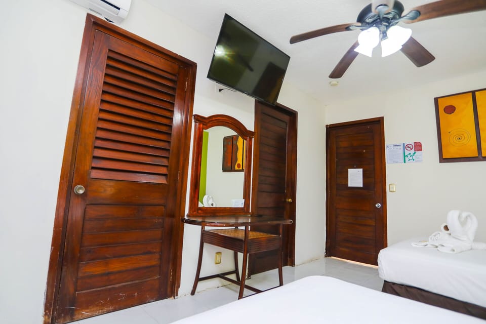 Standard Double Room, 2 Double Beds | View from room