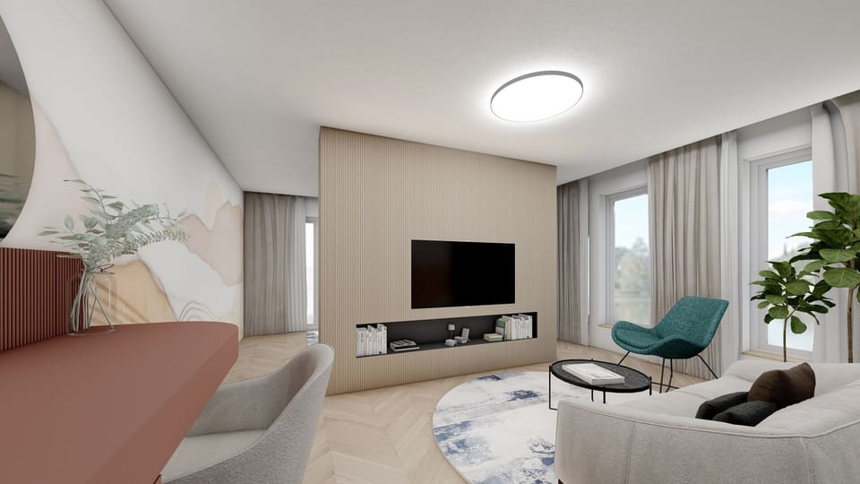 Luxury Room | Living area | Foosball, table tennis, books