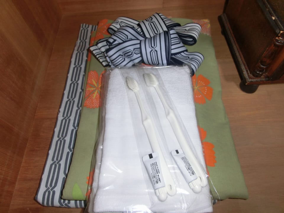 Traditional Room (Japanese-Style double) | Bathroom | Combined shower/tub, spring water tub, hair dryer, slippers