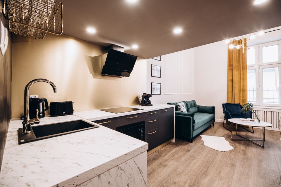 Apartment | Private kitchenette | Mini-fridge, microwave, stovetop, dishwasher