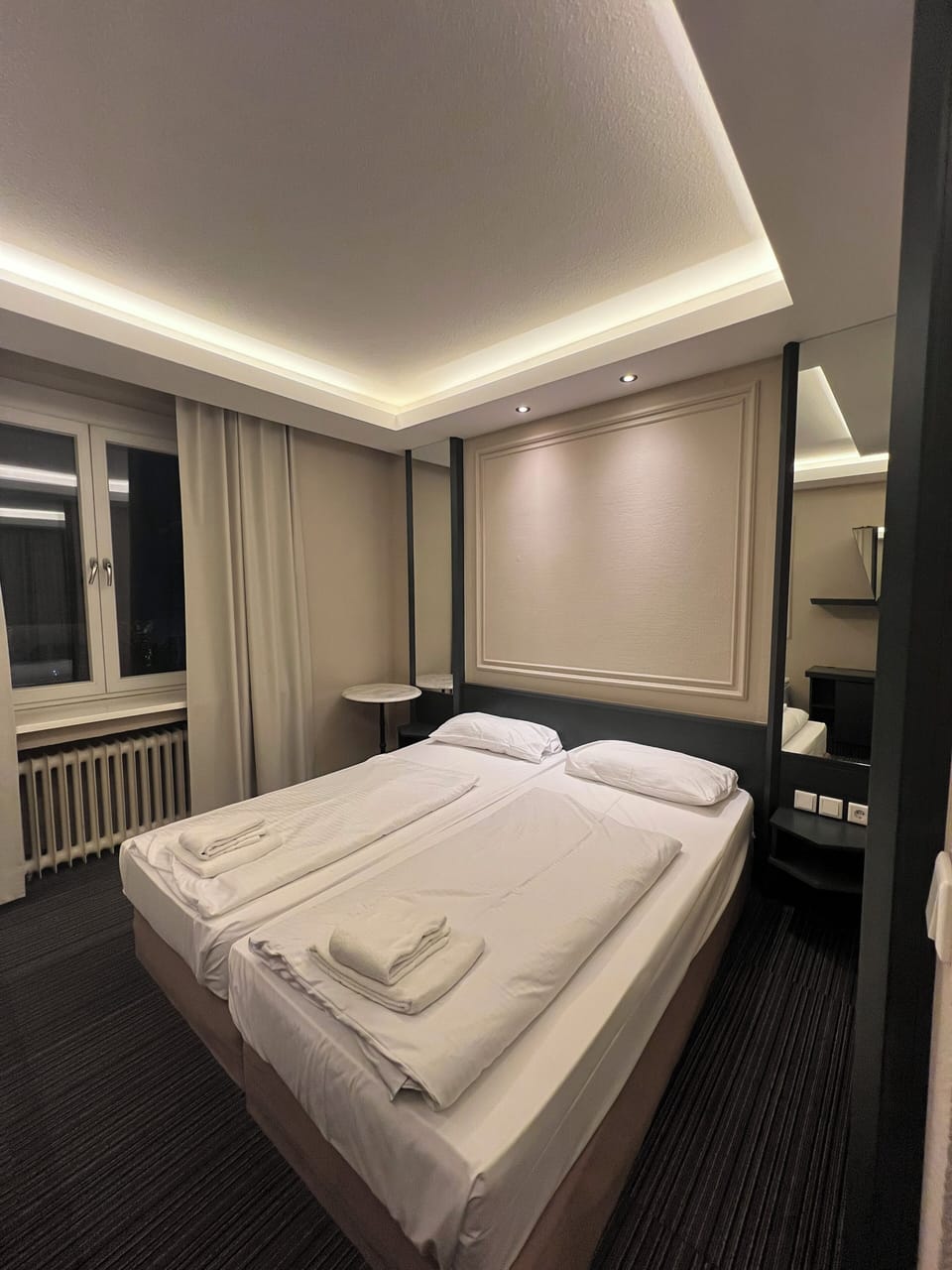 Premium bedding, down comforters, pillowtop beds, minibar