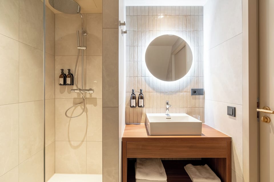 Cosy Room | Bathroom | Designer toiletries, hair dryer, towels