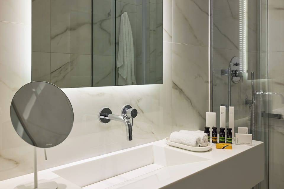 Deluxe Double Room - First Floor | Premium bedding, in-room safe, desk, laptop workspace