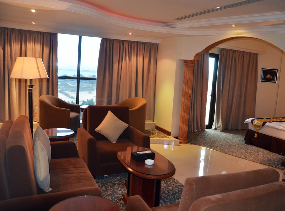 Junior Suite | Living area | 45-inch LED TV with satellite channels