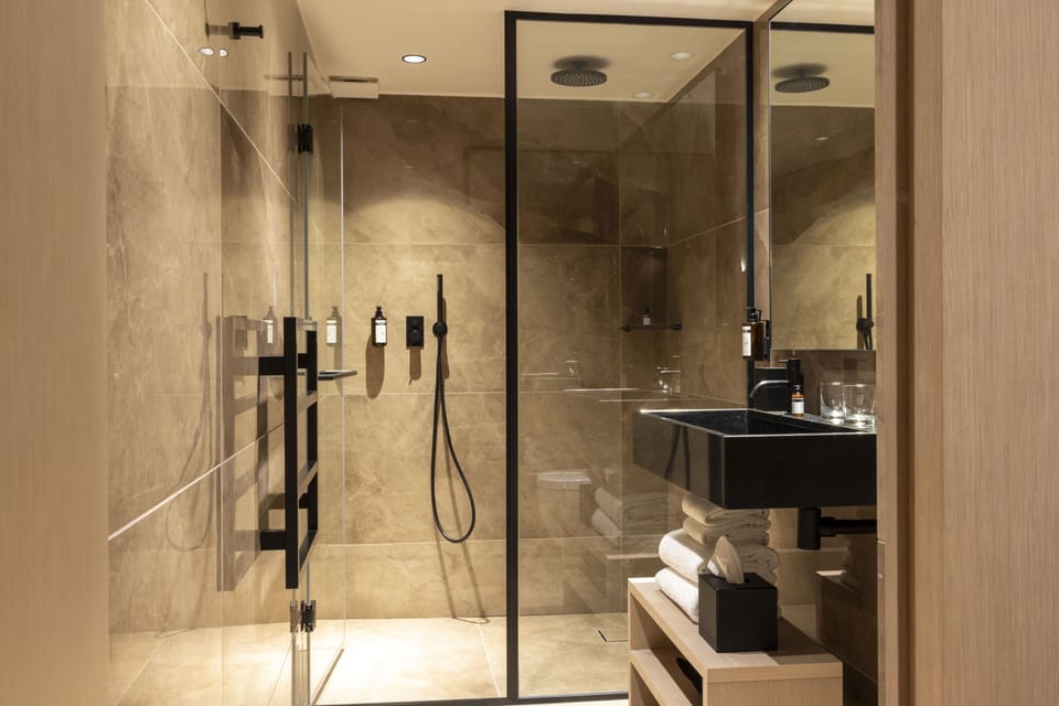 Superior Double or Twin Room | Bathroom | Shower, rainfall showerhead, free toiletries, hair dryer