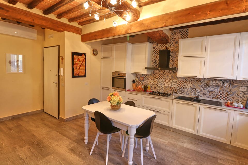 Superior Apartment | Private kitchen | Full-size fridge, microwave, oven, stovetop