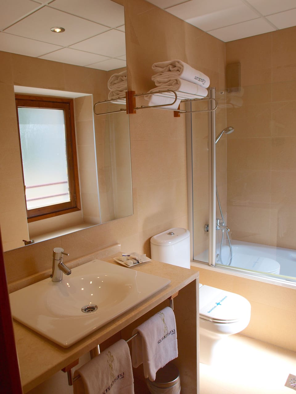 Free toiletries, hair dryer, towels