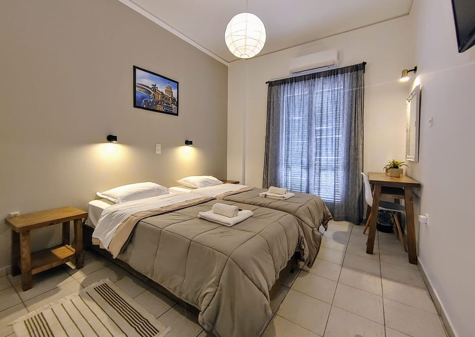 Standard Double or Twin Room, Balcony | Minibar, desk, iron/ironing board, free WiFi